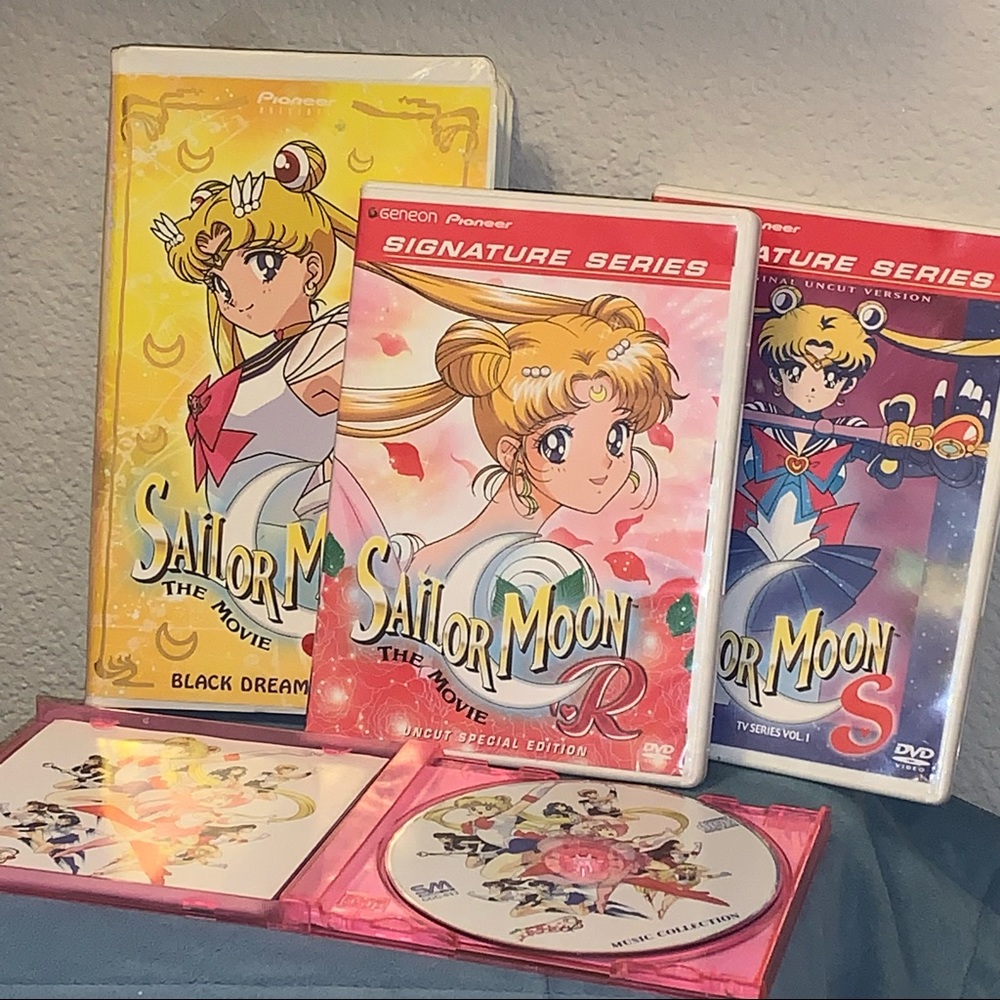 Sailor Moon DVD/VHS lot